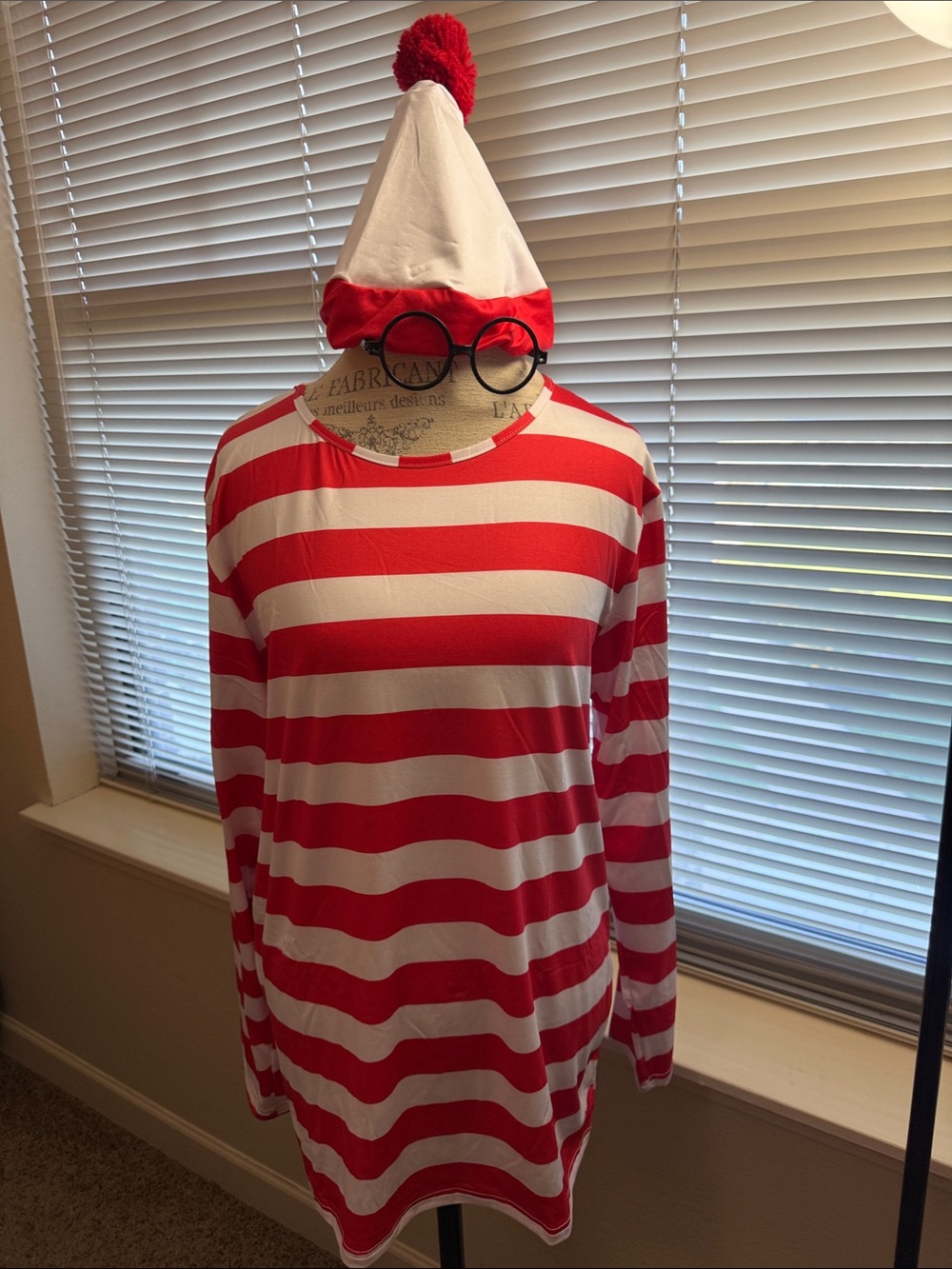 Adult Unisex Where's Waldo Costume Med